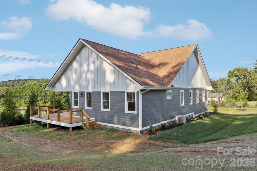 Exterior details and patio area of a home in , Hendersonville (Image 36).