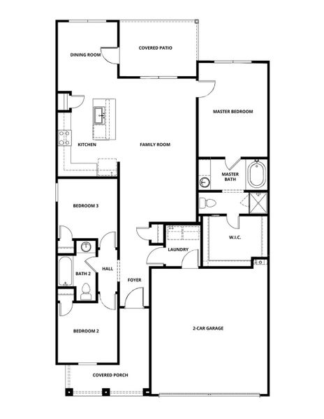 2D floor plan layout of this home in Emberly, Beasley, TX (Image 3).