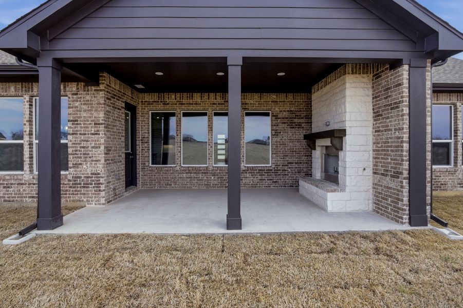 Exterior details and patio area of a home in Creekview Addition, Van Alstyne (Image 22). Exterior details and patio area of a home in Creekview Addition, Van Alstyne (Image 22).