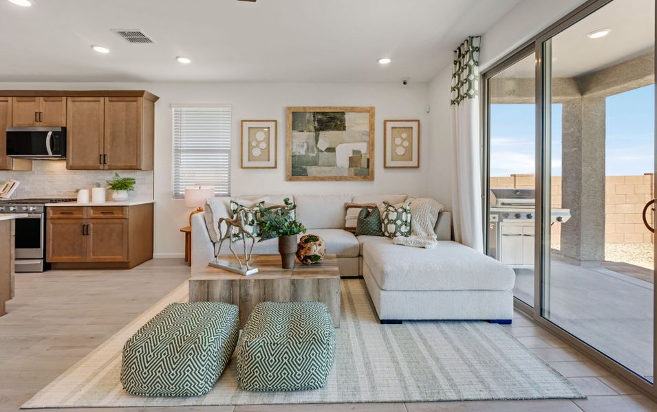 Representative furnished interior of a home built from the Copper by Mattamy Homes in Oasis At Rocking K, Vail (Image 5).