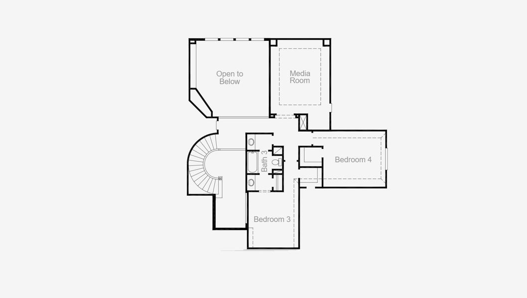 2D floor plan layout for the Anahuac by Coventry Homes in Valencia 70', Manvel, TX (Image 24).