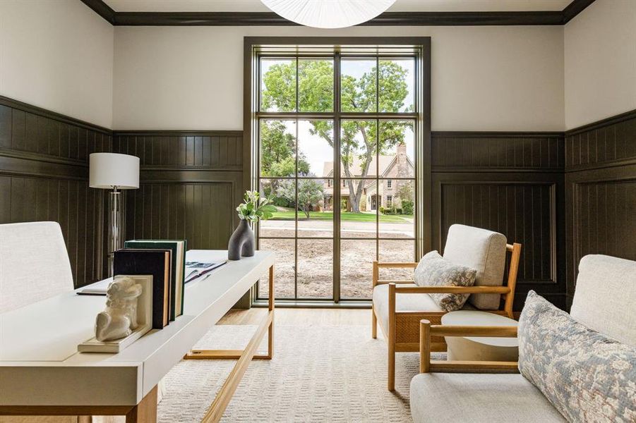 Furnished interior view inside a new home in , Dallas (Image 11).