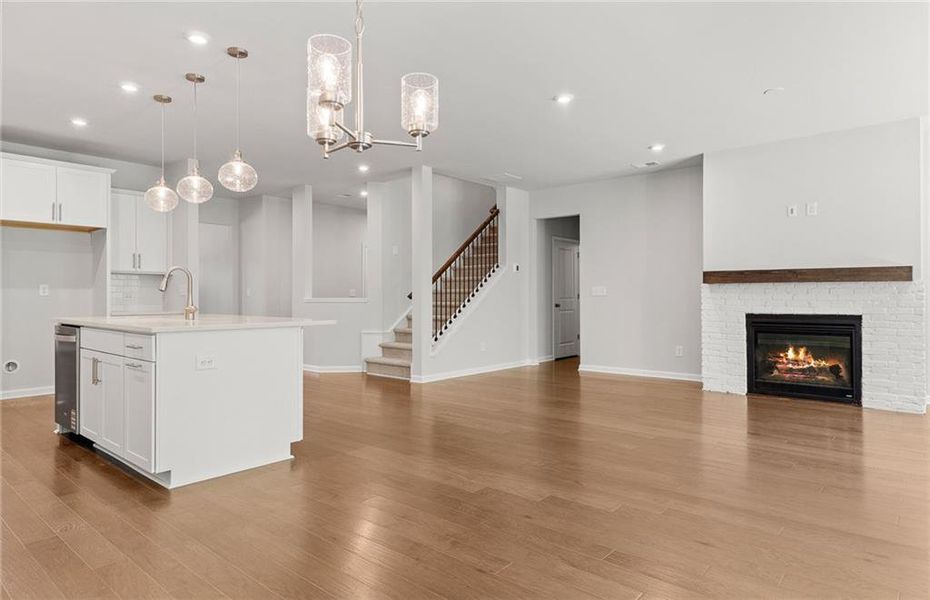 Furnished interior view inside a new home in Reunion, Flowery Branch (Image 13).