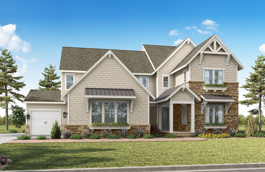 Representative exterior photo of a completed home built from the Napa SL by Classica Homes in Arden Mill, Fort Mill, SC (Image 28).