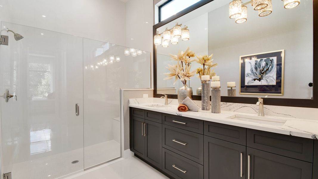 Furnished interior view inside a new home in Rivella, Port St. Lucie (Image 11).