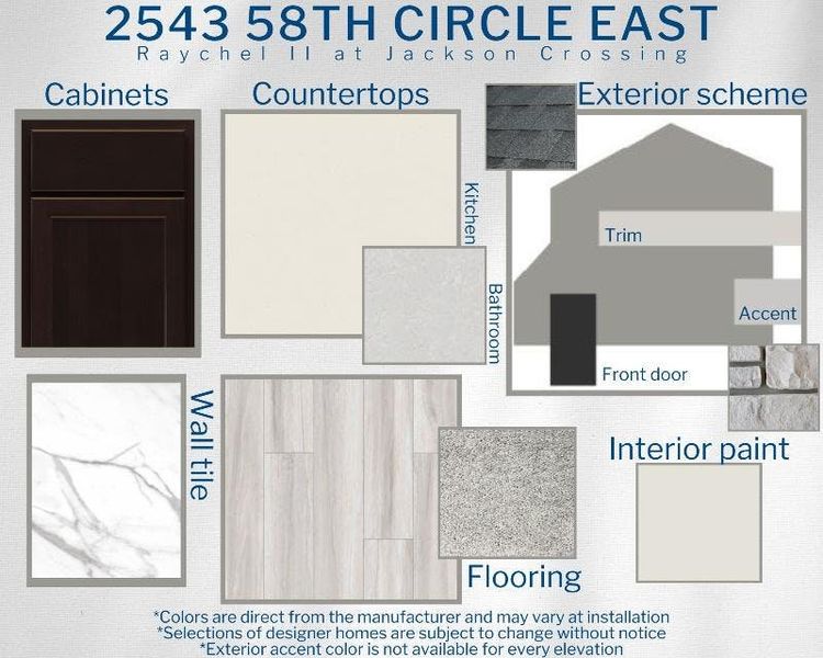 Raychel II - Colors for this home