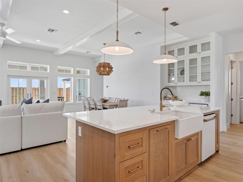 Furnished interior view inside a new home in , Port Aransas (Image 36).