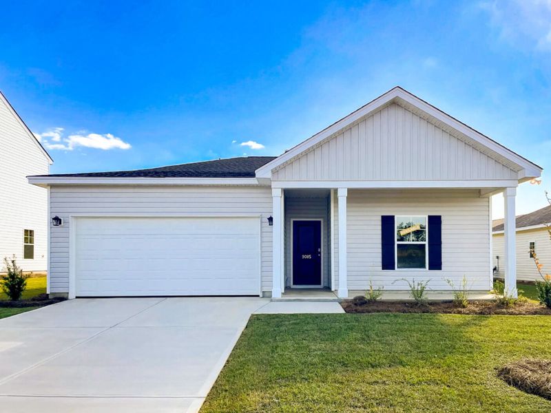 Front exterior of a new home in Portrait Hills, Aiken, SC, highlighting curb appeal (Image 1).