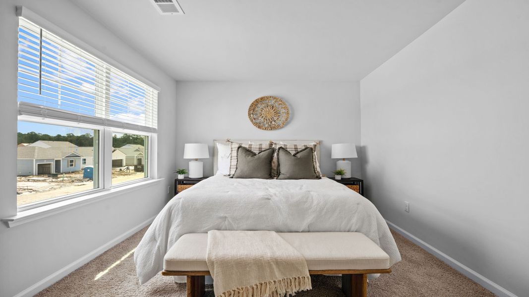 Furnished interior view inside a new home in The Groves at Bees Creek, Ridgeland (Image 24). Furnished interior view inside a new home in The Groves at Bees Creek, Ridgeland (Image 24).