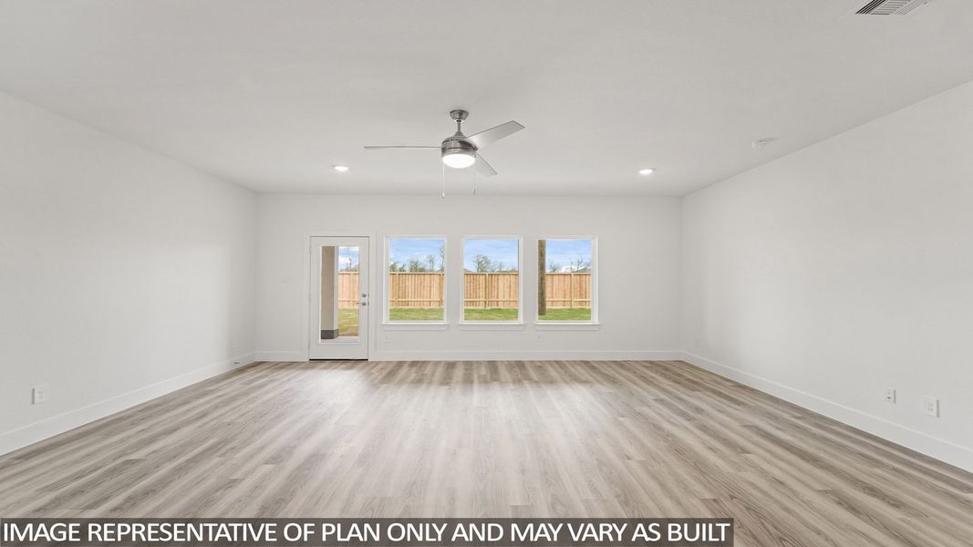 Representative unfurnished interior of a home built from the E60F by D.R. Horton in Riverside Estates, Mont Belvieu (Image 14).