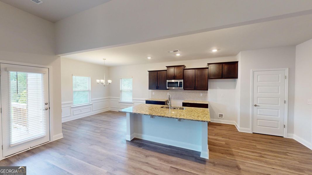 Furnished interior view inside a new home in Oakview Estates, Macon (Image 7).