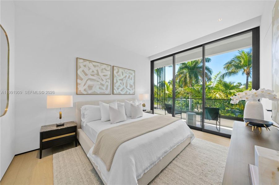 Furnished interior view inside a new home in , Miami Beach (Image 38).