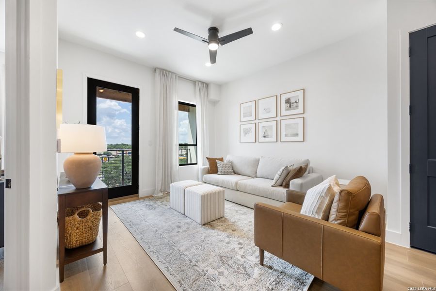 Furnished interior view inside a new home in , San Antonio (Image 12).