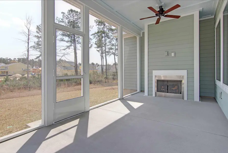 Exterior details and patio area of a home in Point Hope – Park Collection, Charleston (Image 3).