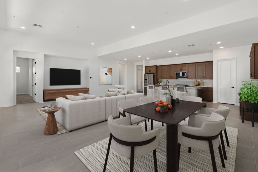 Furnished interior view inside a new home in Saguaro Reserve II, Marana (Image 3).