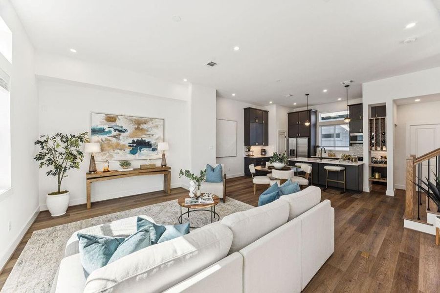 Furnished interior view inside a new home in , Houston (Image 11).