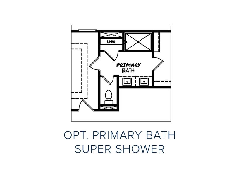 2D floor plan layout for the The Farmington by My Home Communities in Legends at Old Monroe, Monroe, GA (Image 5).
