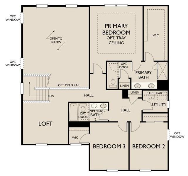 2D floor plan layout of this home in Watson Hill, Summerville, SC (Image 4).