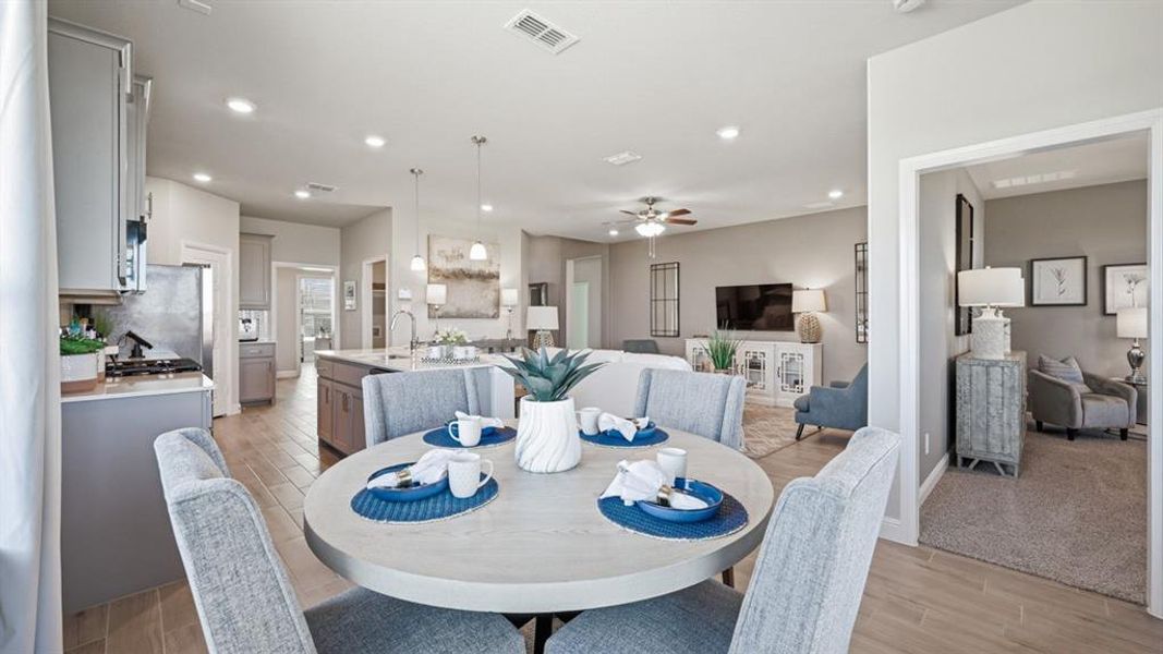 Furnished interior view inside a new home in Eagle Creek, Denton (Image 27).