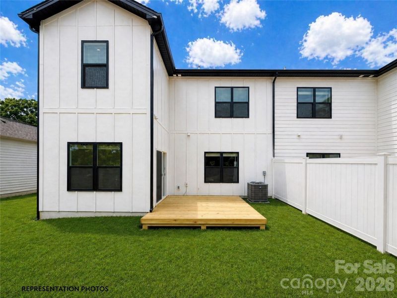 Exterior details and patio area of a home in , Charlotte (Image 3).