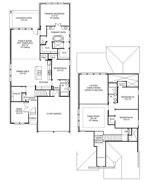 2D floor plan layout of this home in Harvest Green, Richmond, TX (Image 4). 2D floor plan layout of this home in Harvest Green, Richmond, TX (Image 4).