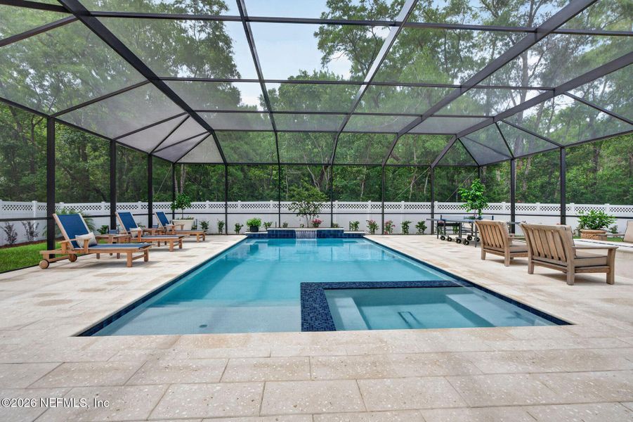 Exterior details and patio area of a home in SilverLeaf, St. Augustine (Image 3).