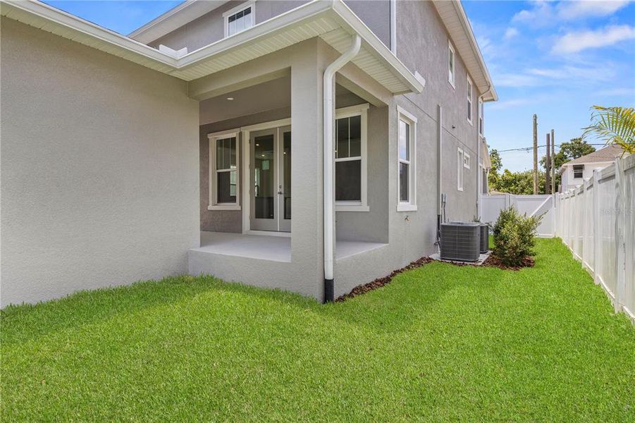 Exterior details and patio area of a home in , Tampa (Image 26). Exterior details and patio area of a home in , Tampa (Image 26).