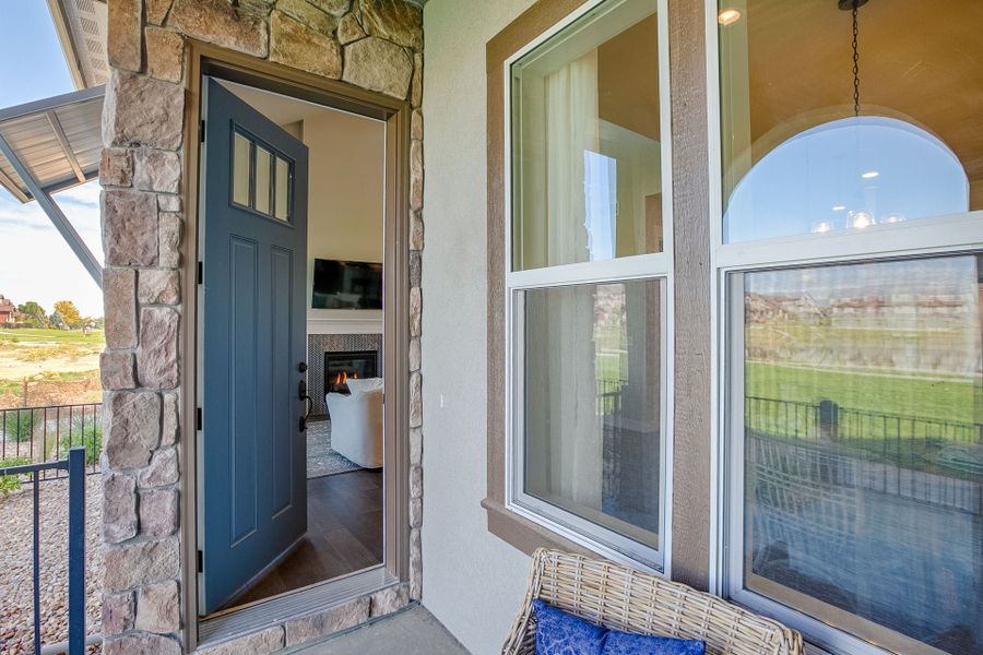 Representative exterior details of a home built from the The Avalon by Landmark Homes in Vernazza, Windsor (Image 2).