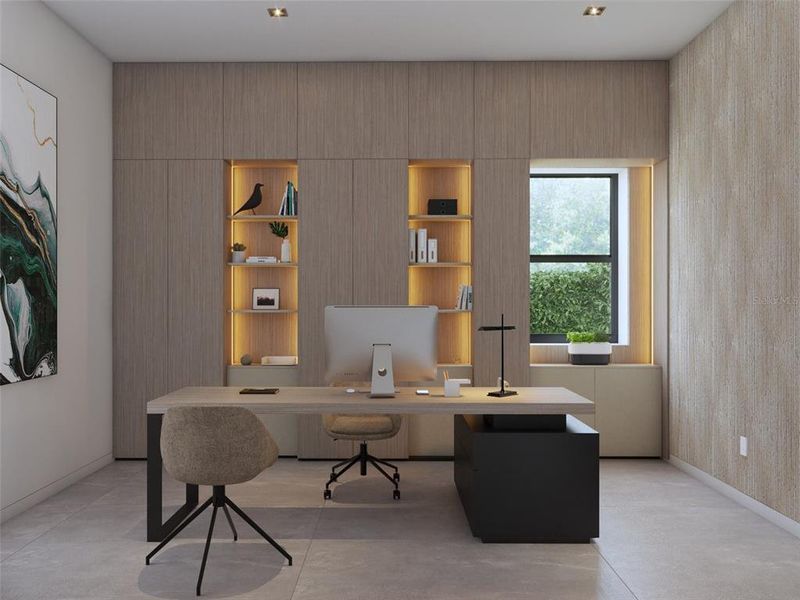 Furnished interior view inside a new home in , Clermont (Image 12).