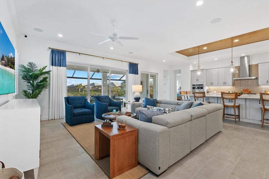 Furnished interior view inside a new home in , Venice (Image 9).