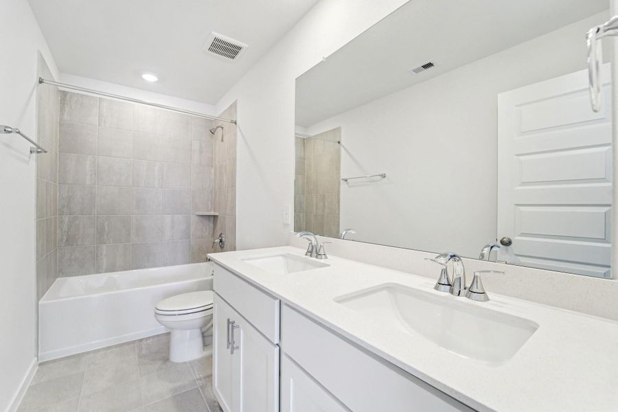 Photo is not of the actual home, but is an inspirational photo of builder’s model home and may depict options, furnishings, and/or decorator features that are not included