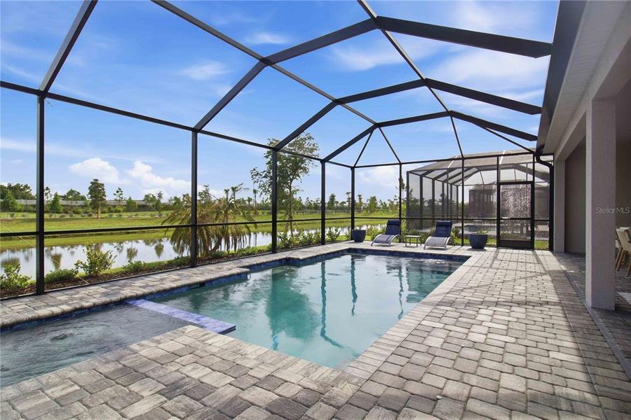 Exterior details and patio area of a home in Calusa Country Club, Lakewood Ranch (Image 26).