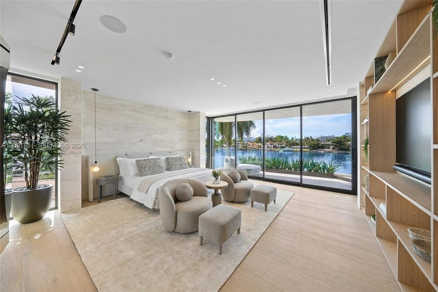 Furnished interior view inside a new home in , Miami Beach (Image 13). Furnished interior view inside a new home in , Miami Beach (Image 13).