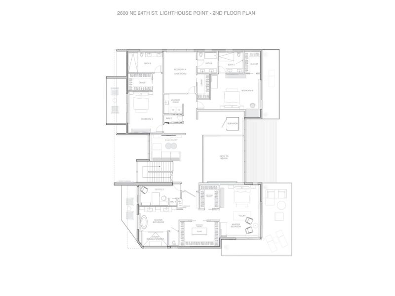 2D floor plan layout of this home in , Lighthouse Point, FL (Image 6). 2D floor plan layout of this home in , Lighthouse Point, FL (Image 6).