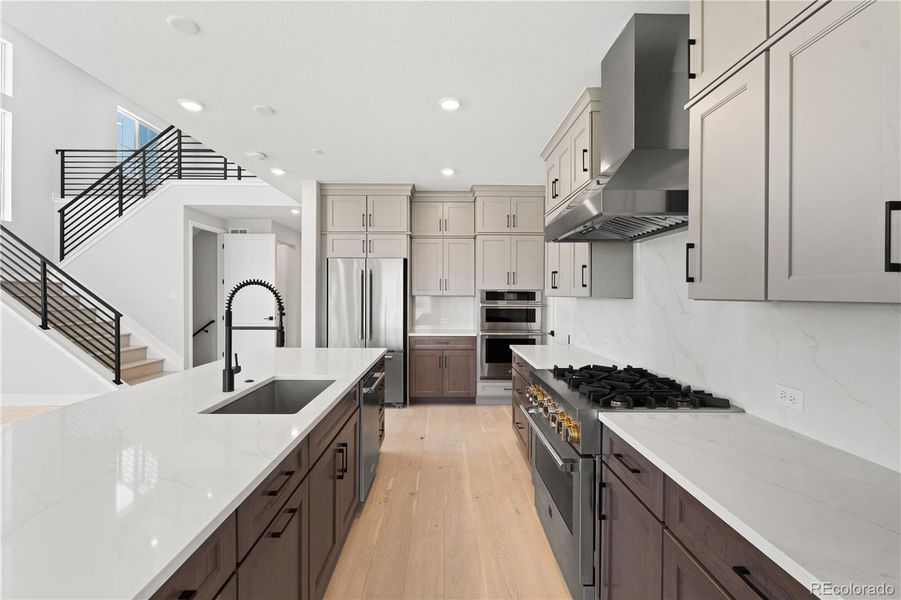Furnished interior view inside a new home in Gallery at The Canyons, Castle Pines (Image 10).