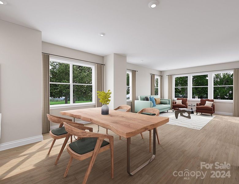 The Sparrow Rendering | Archer Row *actual finishes, color scheme, orientation vary on this home. Furniture not included