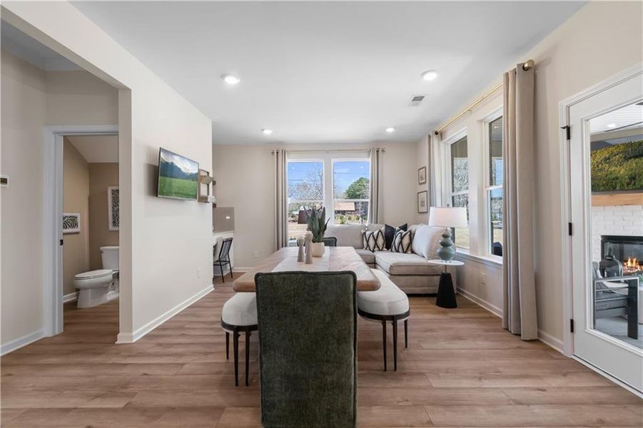 Furnished interior view inside a new home in Trinity Park, McDonough (Image 22).