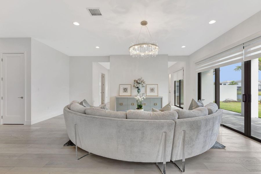 Furnished interior view inside a new home in , Boca Raton (Image 52). Furnished interior view inside a new home in , Boca Raton (Image 52).