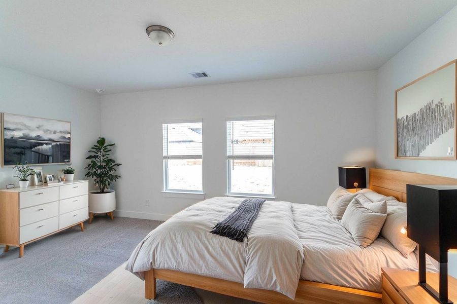 Furnished interior view inside a new home in Massey Oaks, Pearland (Image 3). Furnished interior view inside a new home in Massey Oaks, Pearland (Image 3).
