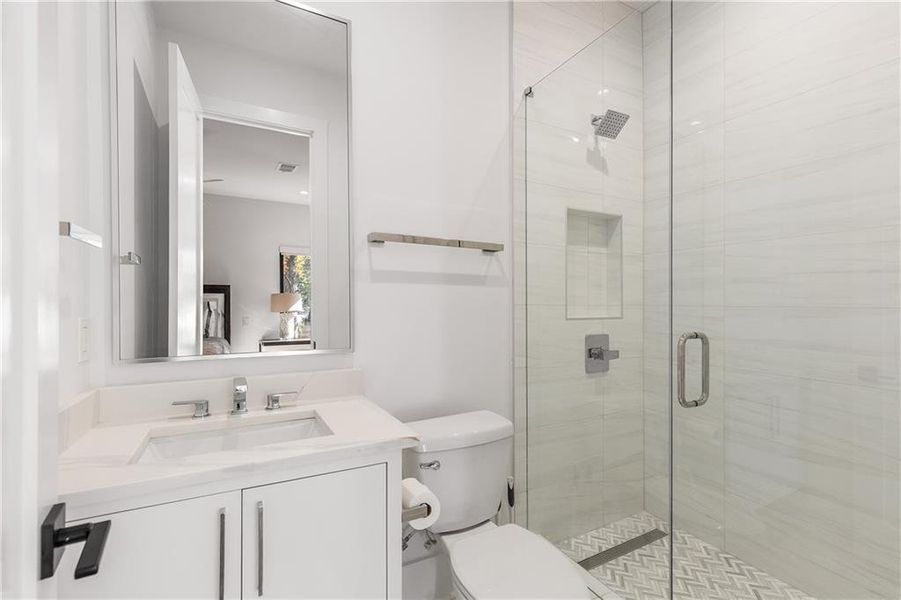 Furnished interior view inside a new home in , Brookhaven (Image 29).