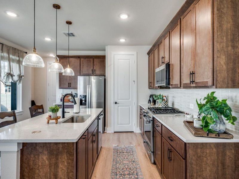 Furnished interior view inside a new home in Terrace Collection at Harvest, Argyle (Image 24).