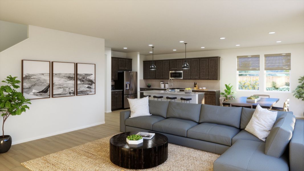 Furnished interior view inside a new home in The Estates Collection at Talon Pointe, Thornton (Image 10).