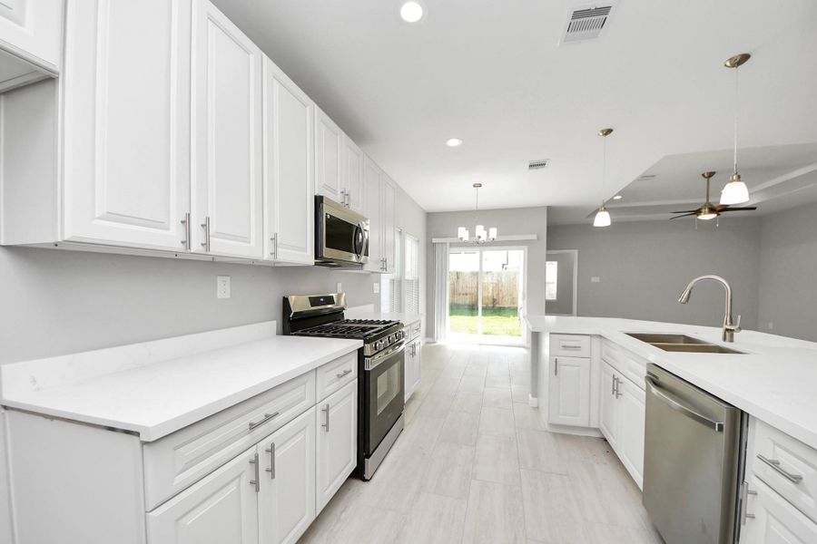 Furnished interior view inside a new home in , Houston (Image 4).