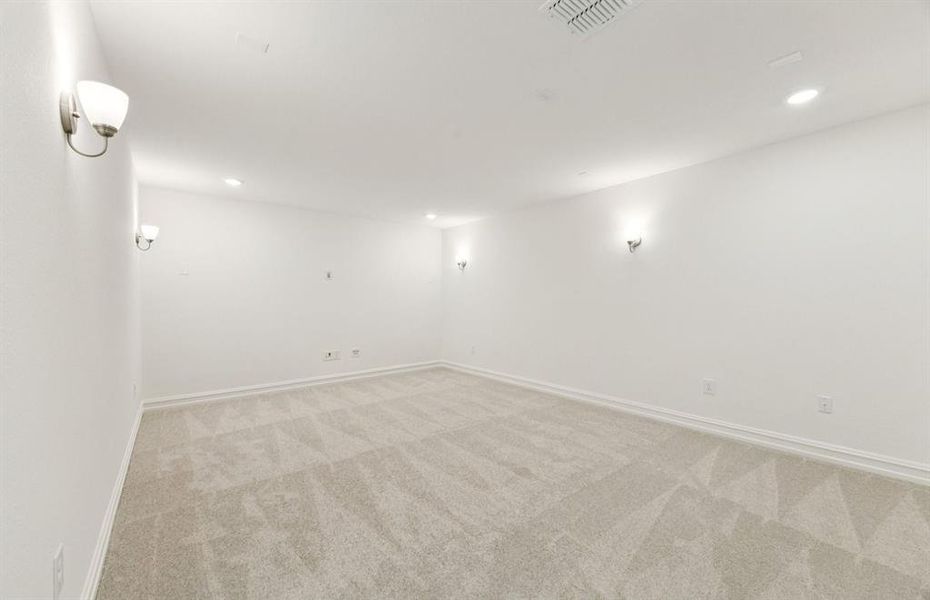 Deep media room *real home pictured Deep media room *real home pictured