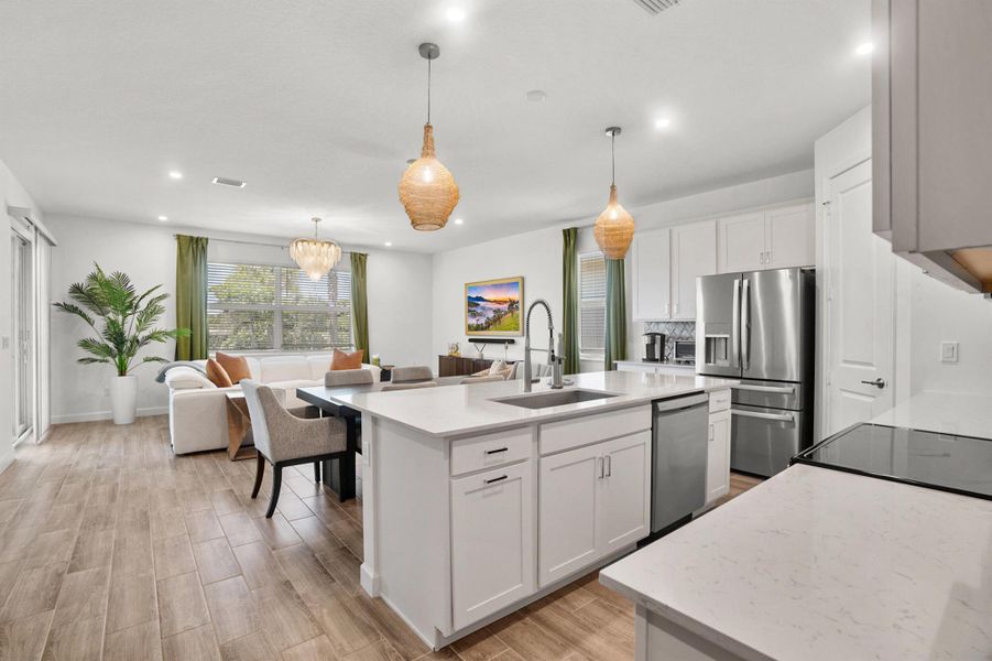 Furnished interior view inside a new home in , Delray Beach (Image 4). Furnished interior view inside a new home in , Delray Beach (Image 4).