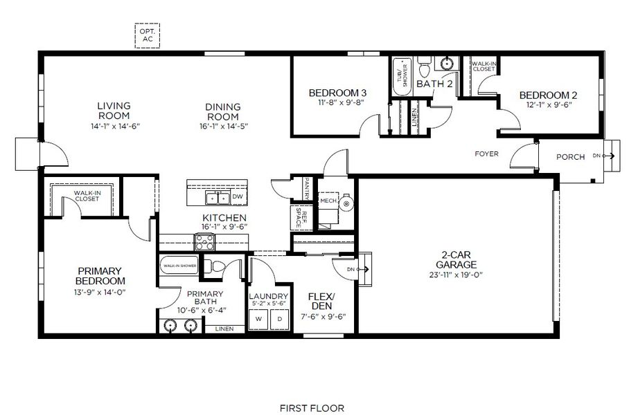 2D floor plan layout of this home in Bloom, Fort Collins, CO (Image 4).