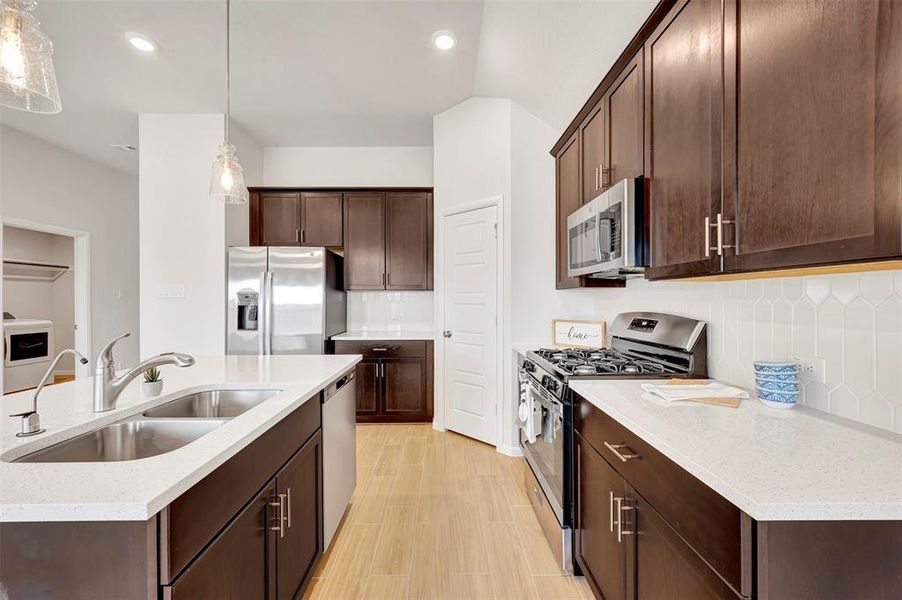 Furnished interior view inside a new home in The Preserve, Justin (Image 12). Furnished interior view inside a new home in The Preserve, Justin (Image 12).