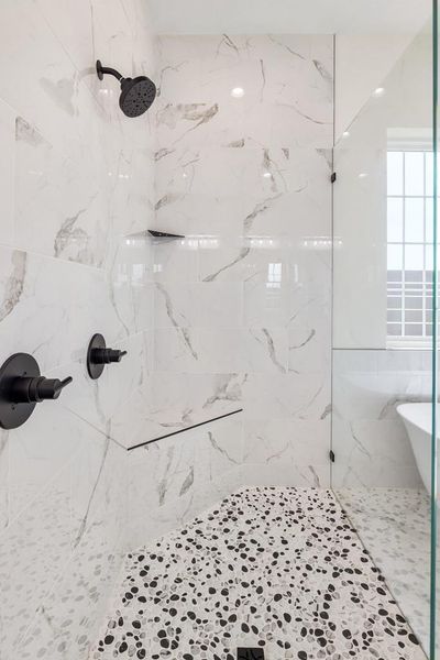 Primary walk in shower Primary walk in shower