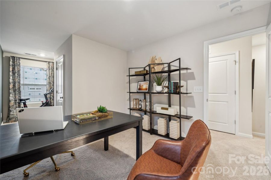 Furnished interior view inside a new home in Nichols Landing, Charlotte (Image 10).
