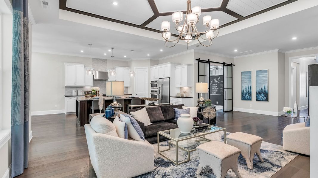 Great Room onto Kitchen